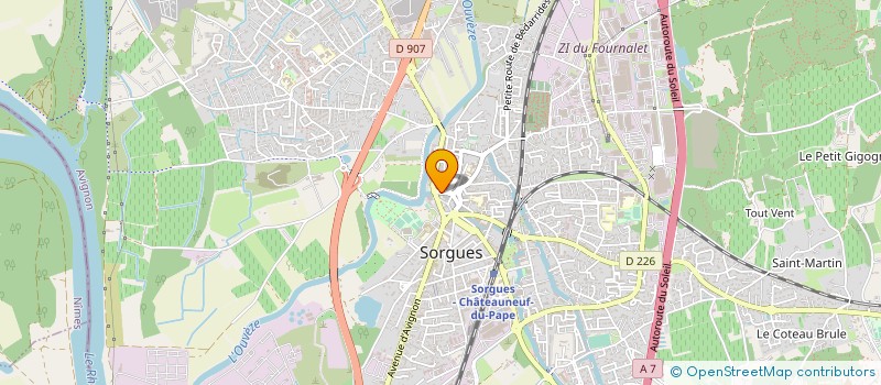localisation de l'entreprise MADAME CHRISTINE ROUSSEAU à SORGUES