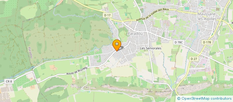 localisation de l'entreprise MADAME CHRISTINE ROUSSEAU  FONTVIEILLE