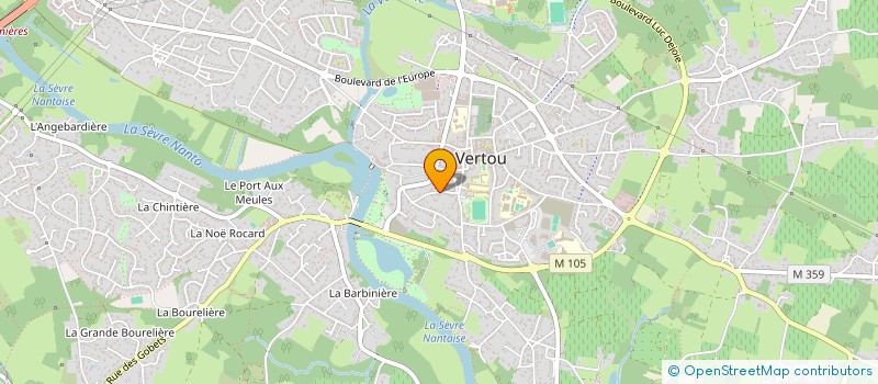 localisation de l'entreprise MADAME CHRISTINE ROUSSEAU  VERTOU