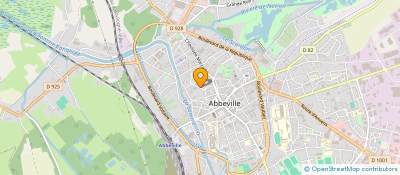 localisation de l'entreprise MADAME CHRISTINE ROUSSEL à ABBEVILLE