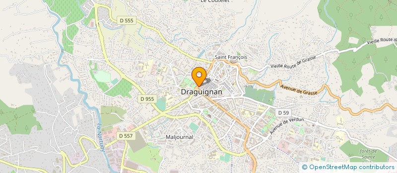 localisation de l'entreprise MADAME CHRISTINE ROUSSELY  DRAGUIGNAN