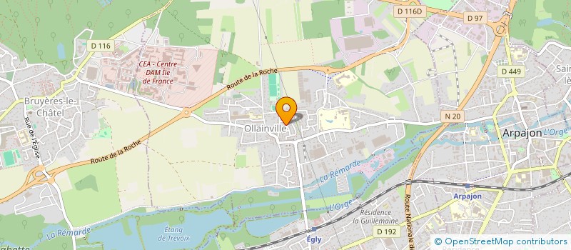 localisation de l'entreprise MADAME CHRISTINE ROUSSET  OLLAINVILLE