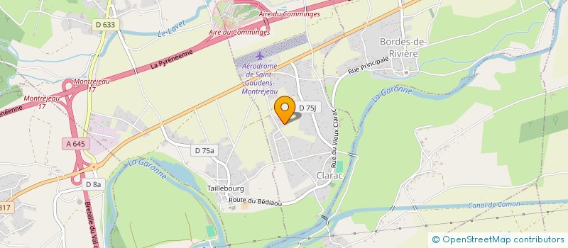 localisation de l'entreprise MADAME CHRISTINE ROUSSIES  CLARAC