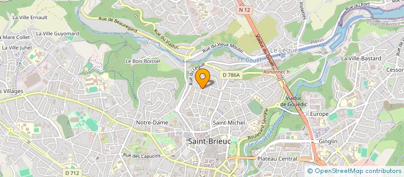 localisation de l'entreprise MADAME CHRISTINE ROUX à SAINT-BRIEUC