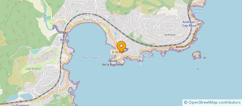 localisation de l'entreprise MADAME CHRISTINE ROUX  SAINT-RAPHAEL