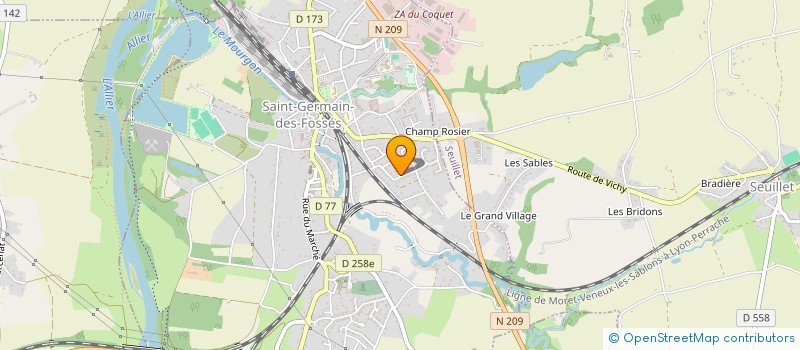 localisation de l'entreprise MADAME CHRISTINE ROYER à SAINT-GERMAIN-DES-FOSSES