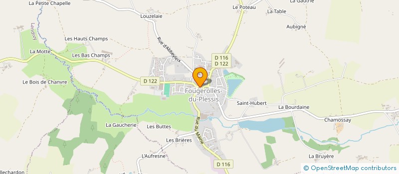 localisation de l'entreprise MADAME CHRISTINE RUAULT à FOUGEROLLES-DU-PLESSIS