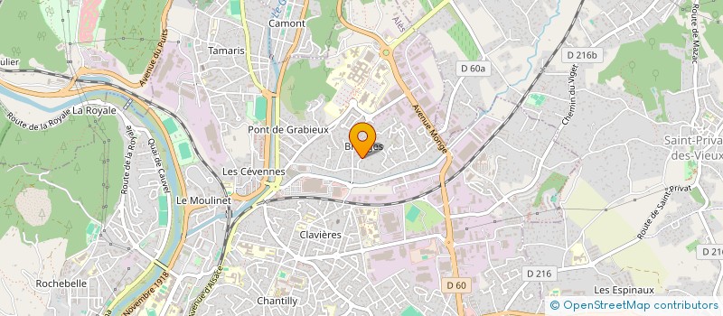 localisation de l'entreprise MADAME CHRISTINE RUBIO à ALES