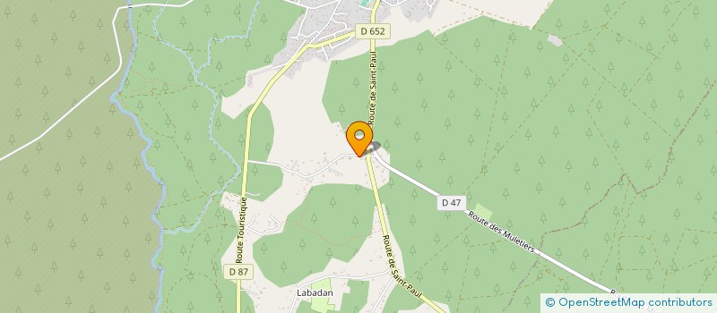 localisation de l'entreprise MADAME CHRISTINE RUELLE  SAINTE-EULALIE-EN-BORN