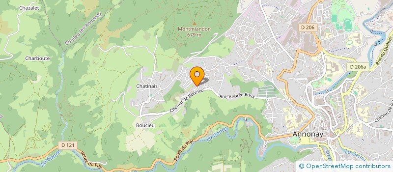 localisation de l'entreprise MADAME CHRISTINE RUFFIN à ANNONAY