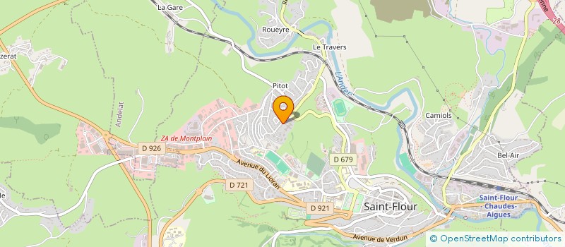 localisation de l'entreprise MADAME CHRISTINE SABATIER à SAINT-FLOUR