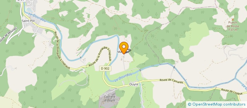 localisation de l'entreprise MADAME CHRISTINE SABATIER  CAMARES