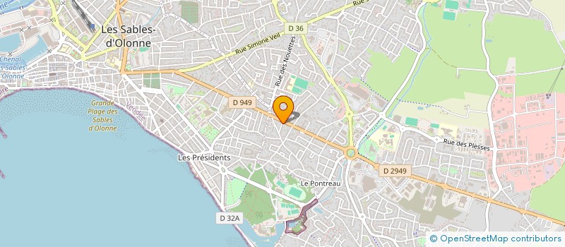 localisation de l'entreprise MADAME CHRISTINE SABOURIN à LES SABLES D'OLONNE