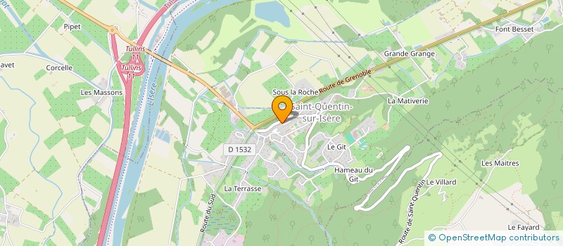 localisation de l'entreprise MADAME CHRISTINE SACERDOT  SAINT-QUENTIN-SUR-ISERE