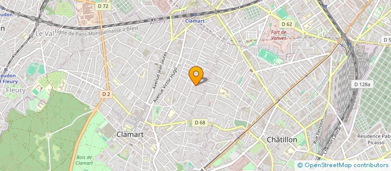 localisation de l'entreprise MADAME CHRISTINE SACHET à CLAMART