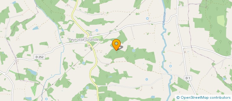 localisation de l'entreprise MADAME CHRISTINE SAGE  PEYRUSSE-GRANDE