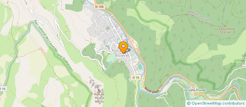 localisation de l'entreprise MADAME CHRISTINE SAINT-PIERRE  FLORAC TROIS RIVIERES