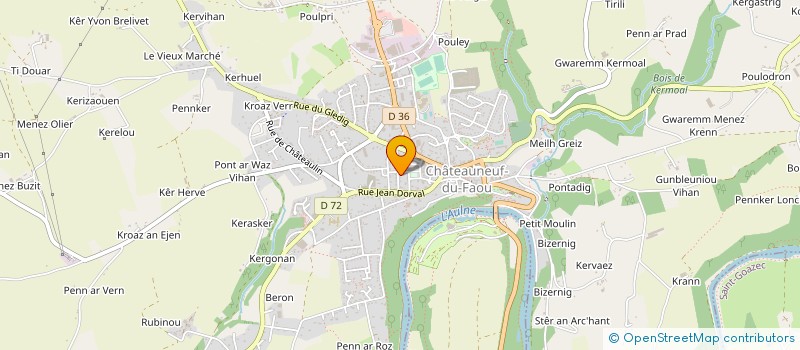 localisation de l'entreprise MADAME CHRISTINE SALAUN à CHATEAUNEUF-DU-FAOU