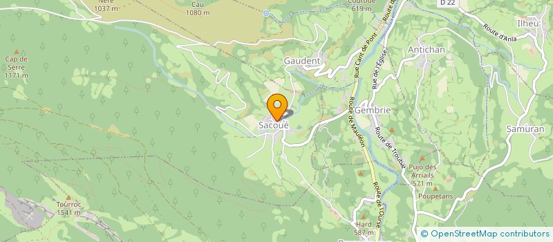 localisation de l'entreprise MADAME CHRISTINE SALLE  SACOUE