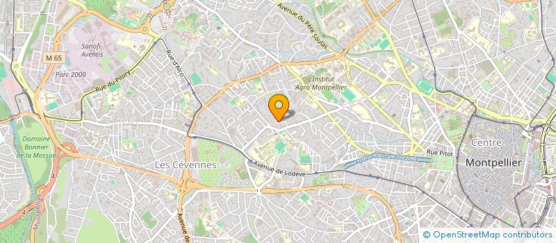 localisation de l'entreprise MADAME CHRISTINE SALLES à MONTPELLIER