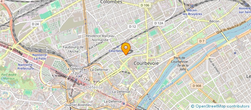 localisation de l'entreprise MADAME CHRISTINE SANTUCCI à COURBEVOIE