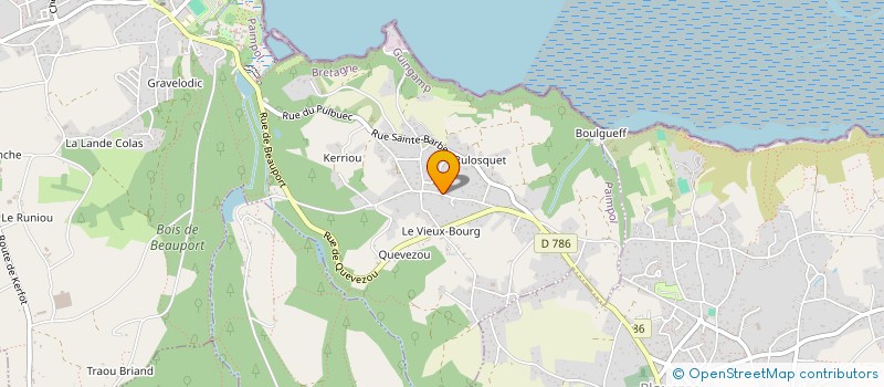 localisation de l'entreprise MADAME CHRISTINE SARRASSAT  PAIMPOL