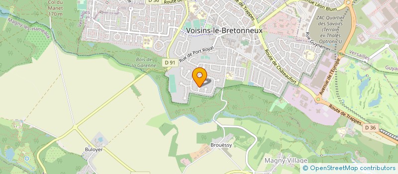 localisation de l'entreprise MADAME CHRISTINE SAULNIER à VOISINS-LE-BRETONNEUX