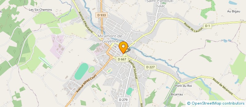 localisation de l'entreprise MADAME CHRISTINE SAUVAGE  MIRAMONT-DE-GUYENNE