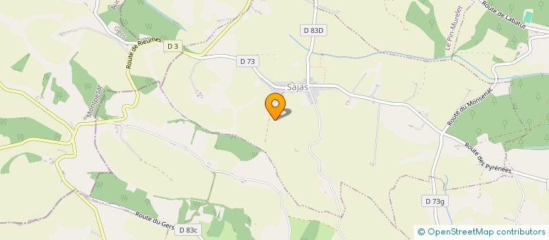 localisation de l'entreprise MADAME CHRISTINE SAVELLI  LAHAGE