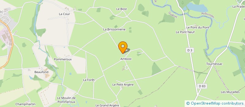 localisation de l'entreprise MADAME CHRISTINE SCHEIDECKER  CHATELUS-MALVALEIX