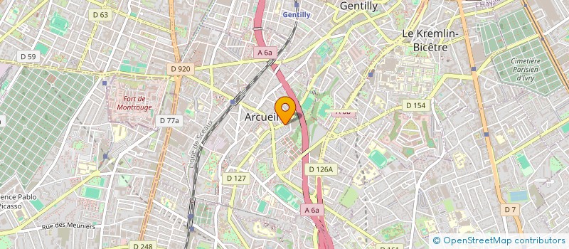 localisation de l'entreprise MADAME CHRISTINE SCHNEIDER  ARCUEIL