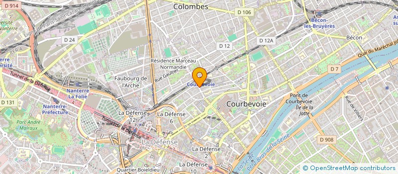 localisation de l'entreprise MADAME CHRISTINE SCHUTTLER à COURBEVOIE