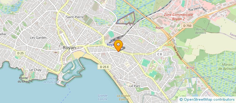 localisation de l'entreprise MADAME CHRISTINE SECHER  ROYAN