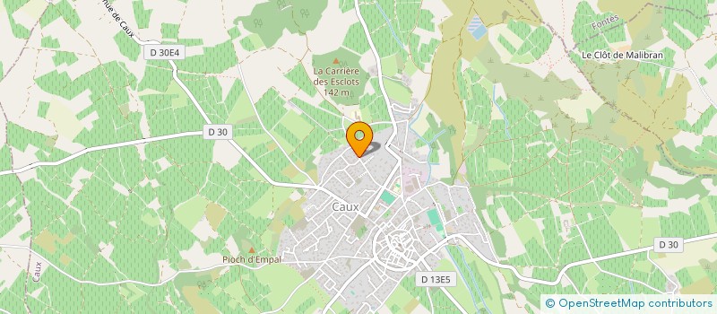 localisation de l'entreprise MADAME CHRISTINE SEGUIER  CAUX