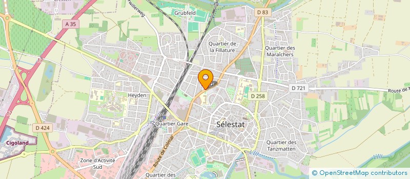 localisation de l'entreprise MADAME CHRISTINE SEILER  SELESTAT