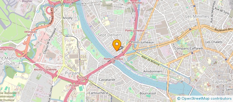 localisation de l'entreprise MADAME CHRISTINE SERRANO  TOULOUSE