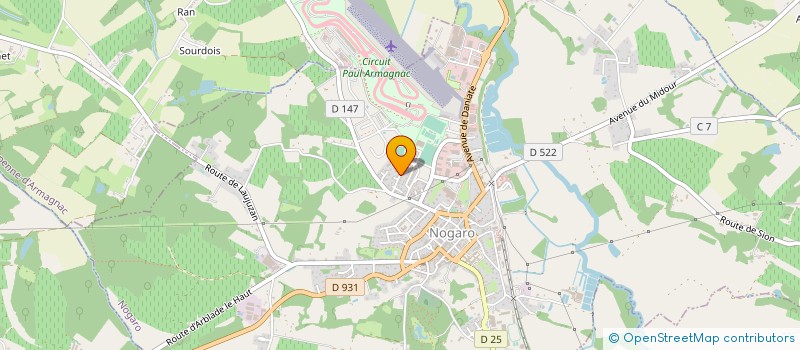 localisation de l'entreprise MADAME CHRISTINE SERRES  CAZAUBON