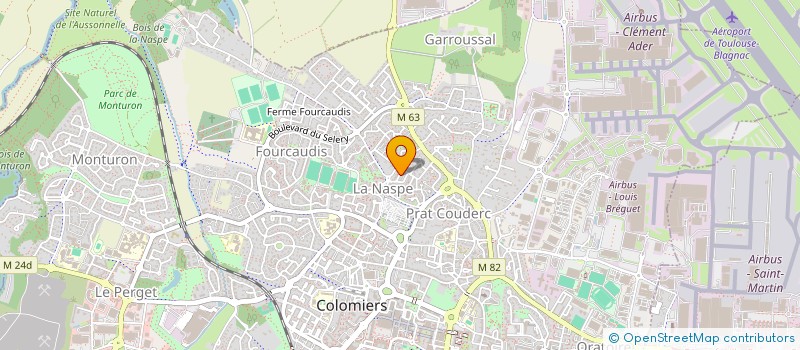 localisation de l'entreprise MADAME CHRISTINE SERVAT à COLOMIERS