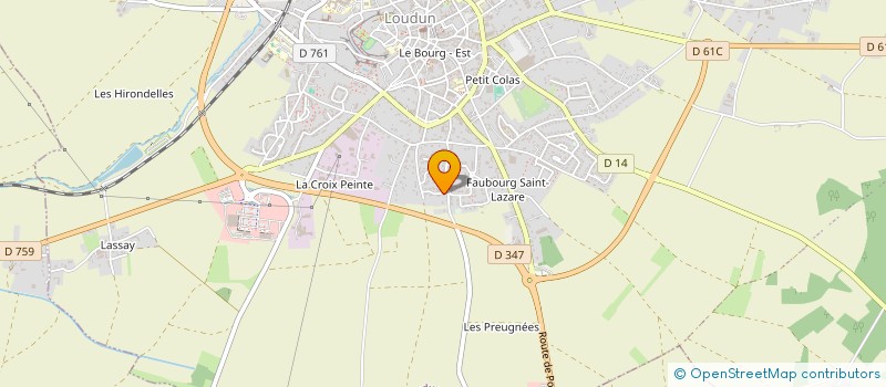 localisation de l'entreprise MADAME CHRISTINE SICLET  LOUDUN