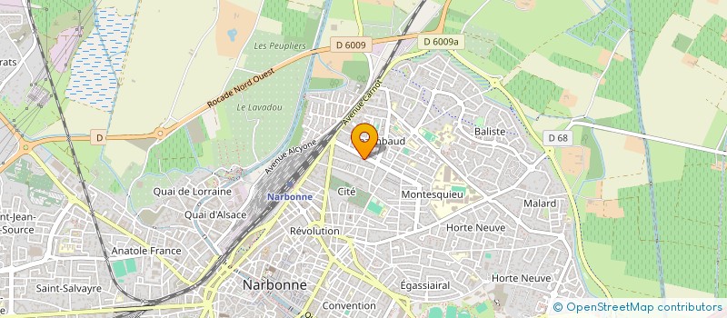 localisation de l'entreprise MADAME CHRISTINE SIEBERT  NARBONNE