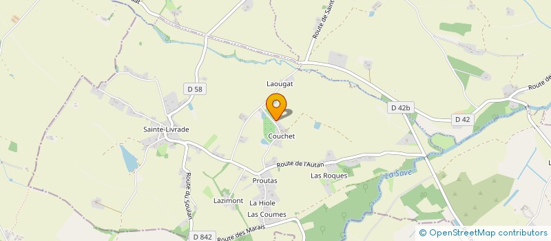 localisation de l'entreprise MADAME CHRISTINE SILVIN à SAINTE-LIVRADE