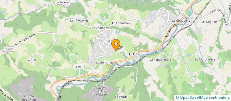 localisation de l'entreprise MADAME CHRISTINE SIMARD à BRUSSIEU