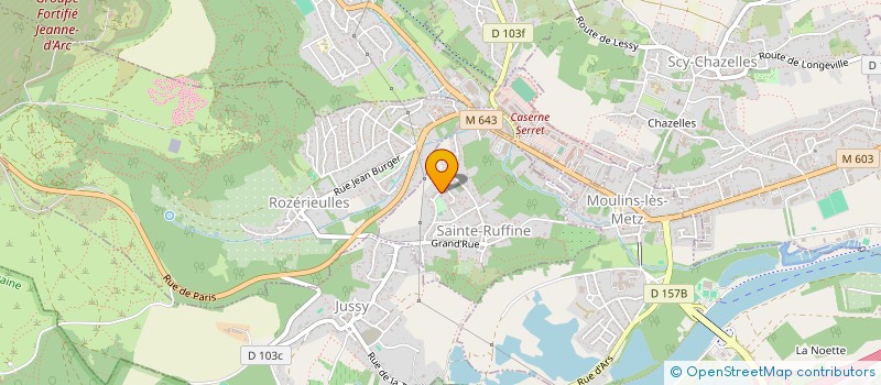 localisation de l'entreprise MADAME CHRISTINE SIMON  SAINTE-RUFFINE