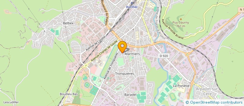 localisation de l'entreprise MADAME CHRISTINE SIMON à AURILLAC