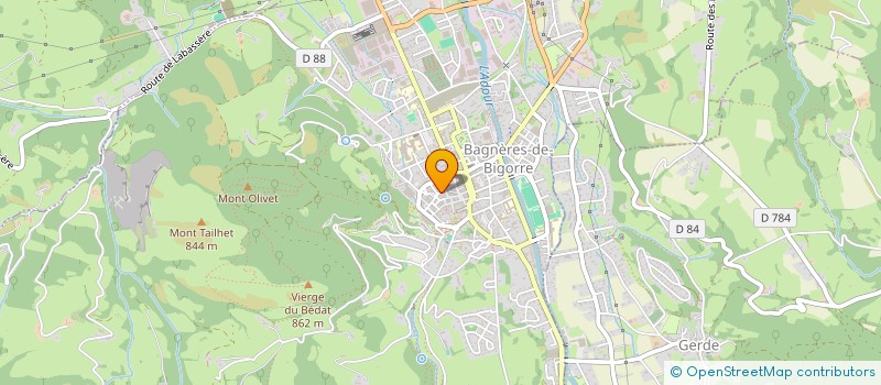 localisation de l'entreprise MADAME CHRISTINE SINIBALDI  BAGNERES-DE-BIGORRE