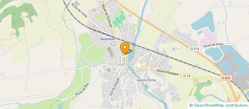 localisation de l'entreprise MADAME CHRISTINE SOLER à SAVERDUN
