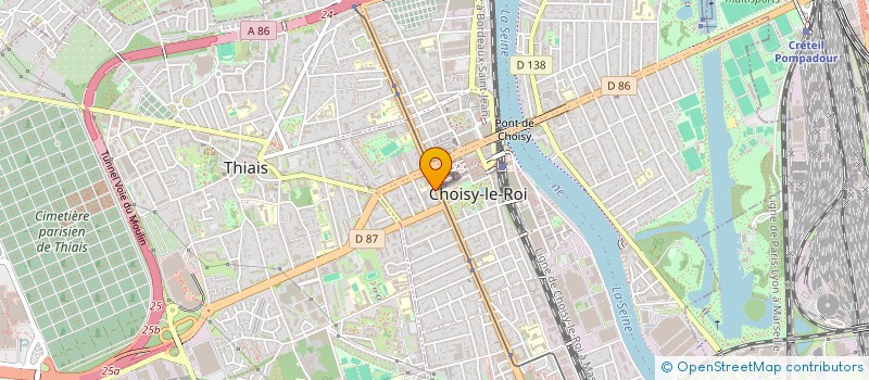 localisation de l'entreprise MADAME CHRISTINE SOWINSKI  CHOISY-LE-ROI