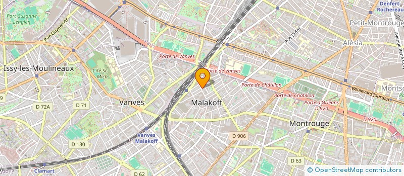 localisation de l'entreprise MADAME CHRISTINE SOYEZ à MALAKOFF