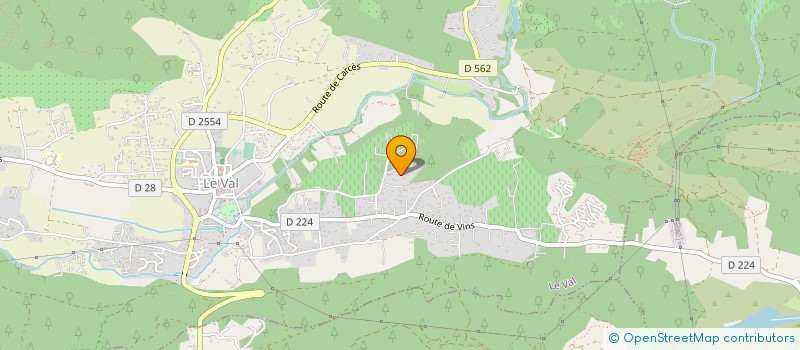 localisation de l'entreprise MADAME CHRISTINE SPINELLA  LE VAL