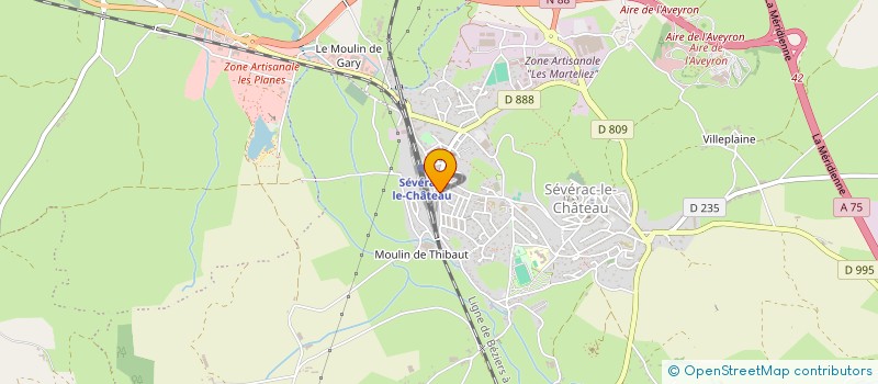 localisation de l'entreprise MADAME CHRISTINE SWERTS  SEVERAC D'AVEYRON